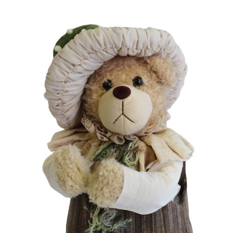 Macifiú figura barna ruhás - 52 cm 