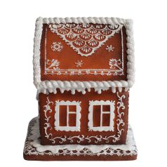 Világító mézeskalács házikó - 14 cm  