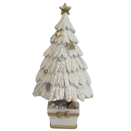 Fehér arany karácsonyfa - 30 cm