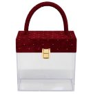  Átlátszó ajándékdoboz kézitáska Lux - 17 cm