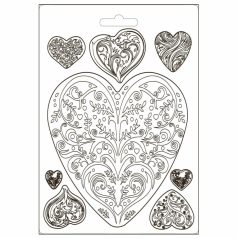 Lágy PVC öntőforma - A5 - You and me szívek - K3PTA-5622