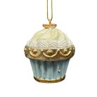 Karácsonyfadísz - Kék - Muffin - 5,5 cm