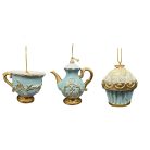 Karácsonyfadísz - Kék - Muffin - 5,5 cm