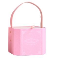 Rózsaszín díszdoboz Velvet - 15 cm