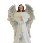 Fehér imádkozó angyal szobor - 27 cm 