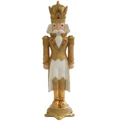 Fehérarany karácsonyi figura - Diótörő - 92 cm  