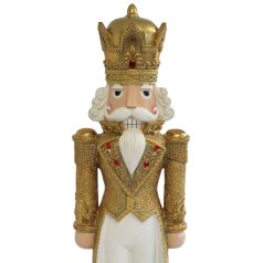 Fehérarany karácsonyi figura - Diótörő - 92 cm  