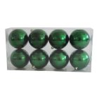 Zöld műanyag gömbök - 8 cm - 8 db/csomag