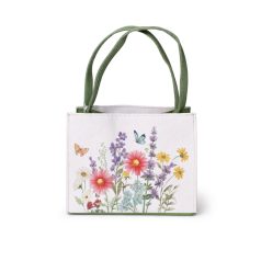 Ajándéktáska - Mező mintával - 16 cm