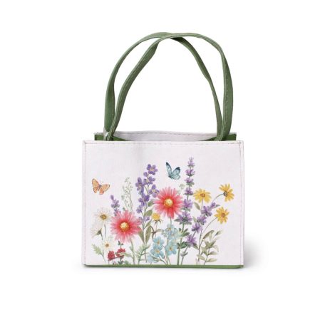 Ajándéktáska - Mező mintával - 16 cm