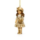Karácsonyfadísz - Lány figura - 12 cm