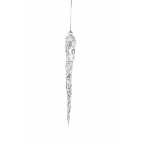 Karácsonyfadísz - Kristályos karácsonyi jégcsap - 13 cm