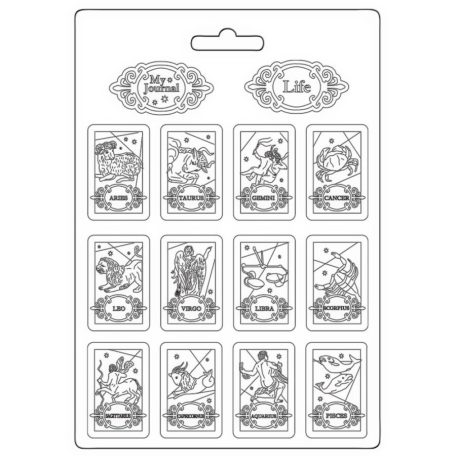 Lágy PVC öntőforma - A4 - Cosmos Infinity zodiac - K3PTA-4548
