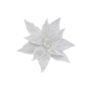 Fehér jeges karácsonyi rózsa - 45 cm