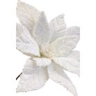 LUX fehér karácsonyi rózsa - 45 cm