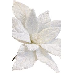 LUX fehér karácsonyi rózsa - 45 cm