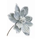 Zöld, dérhatású karácsonyi rózsa - 45 cm