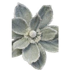 Zöld, dérhatású karácsonyi rózsa - 45 cm