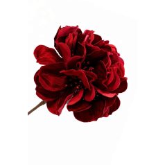 Piros bársony hortenzia - 45 cm
