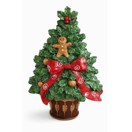 Karácsonyfa masnival - 27 cm 