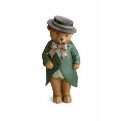 Elegáns medvefiú figura – Zöld – 20 cm