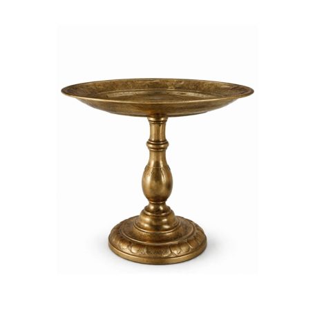 Elegáns fém talpas tál - 28 cm
