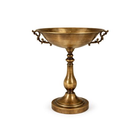 Arany dekorációs tál talppal - 54 cm