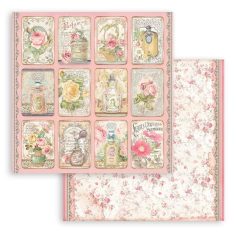   Stamperia scrapbook papír - Rose parfum - 2 oldalas - 30,5 x 30,5 cm - SBB-906