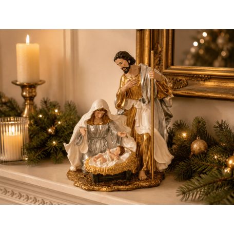 Karácsonyi dekoráció  - Szent Család LUX  - 24 cm