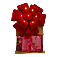 Piros LED világító ajtómasni - 40 × 40 cm  