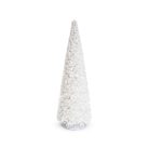 Fehér díszes karácsonyfa - 50 cm