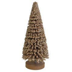 Arany díszes karácsonyfa - 50 cm