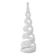 Fehér világító karácsonyfa - 100 LED - 120 cm 