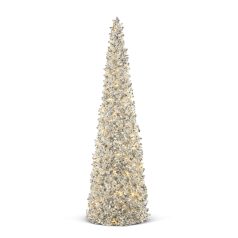 Fehér világító karácsonyfa - 50 LED - 100 cm 