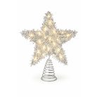 Világító karácsonyfacsúcs csillag - 20 LED - 30 cm