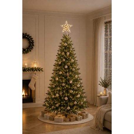 Világító karácsonyfacsúcs csillag - 20 LED - 30 cm