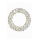 Világító ezüstkarácsonyi koszorú - 720 LED - 58 cm 