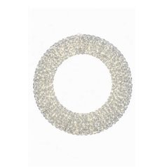 Világító ezüstkarácsonyi koszorú - 720 LED - 58 cm 