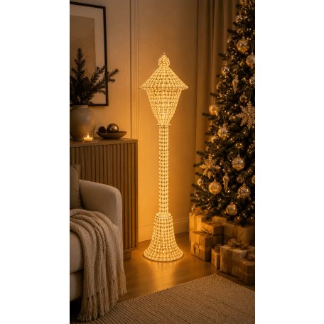 Világító arany karácsonyi lámpa - 600 LED - 120 cm