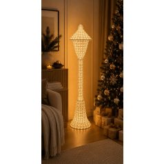 Világító ezüst karácsonyi lámpa - 600 LED - 120 cm