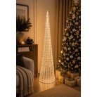 Ezüst világító karácsonyfa - 150 cm
