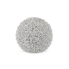 Ezüst világító karácsonyi gömb - 600 LED - 40 cm	