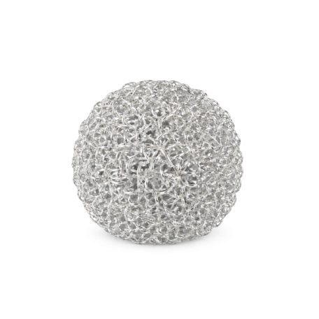Ezüst világító karácsonyi gömb - 600 LED - 40 cm	