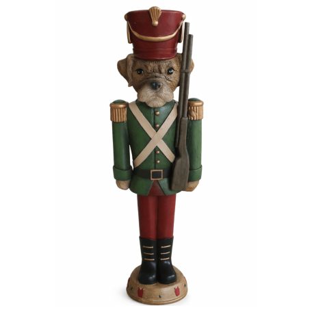 Karácsonyi dekoráció - Diótörő Kutya - 25 cm  