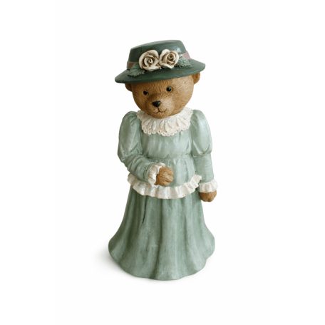 Elegáns macilány figura – Zöld – 20 cm 