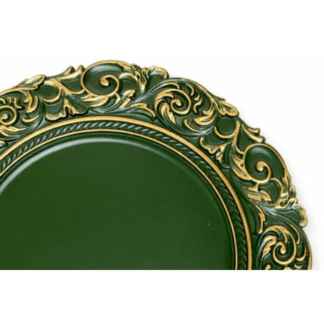 Dekor tálca matt - Zöld - 36 cm