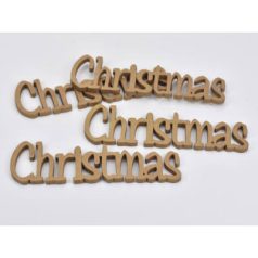 Christmas felirat arany - 15 cm - 4 db/csomag