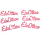 Fa Édes Otthon felirat - Málna - 10 cm - 1 db - 6 db/csomag