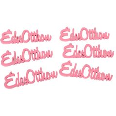   Fa Édes Otthon felirat - Málna - 10 cm - 1 db - 6 db/csomag