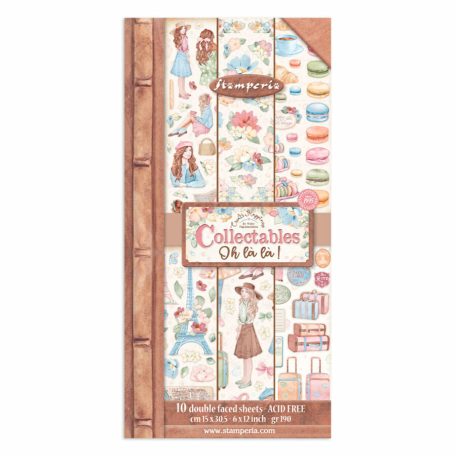 Scrapbooking tömb kicsi - Create Happiness Oh lá lá - 10 lap - 20,3x20,3 cm - SBBV-23